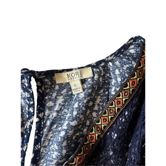 Kori America anthropology,  long sleeve boho top - Picture 13 of 14